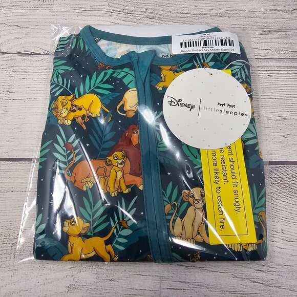 NIB Little Sleepies Disney Simba's Sky Shorty Zippy Size 2T - Picture 1 of 3